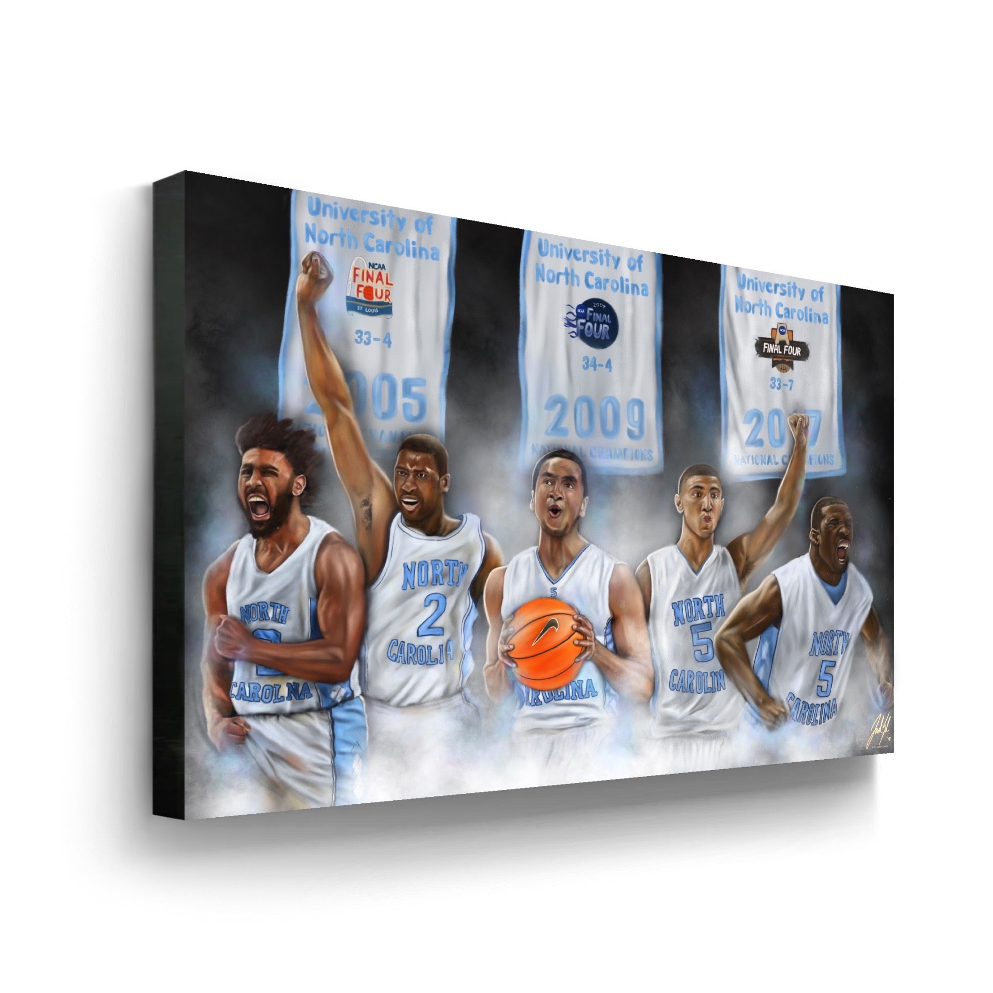 Roy Williams UNC "Point Guard Dynasty" - Spector Sports Art -