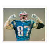 Rob Gronkowski "Gronk" - Spector Sports Art - 16 X 20 Art Print / Unframed