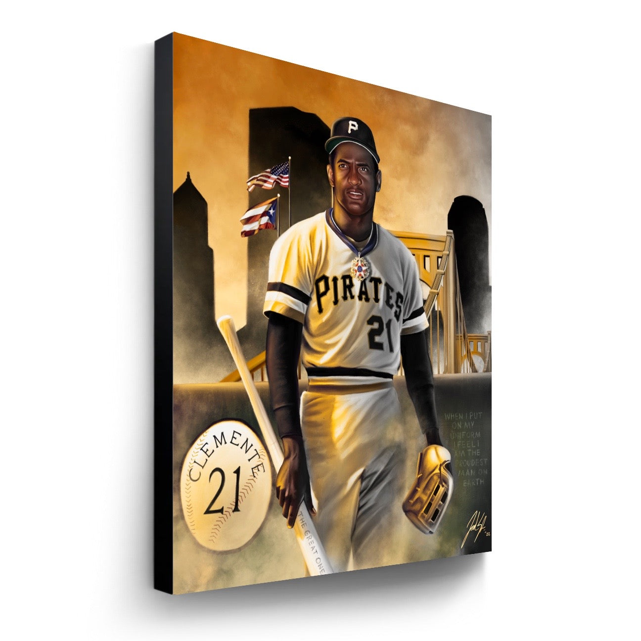 Roberto Clemente “The Great One” - Spector Sports Art -