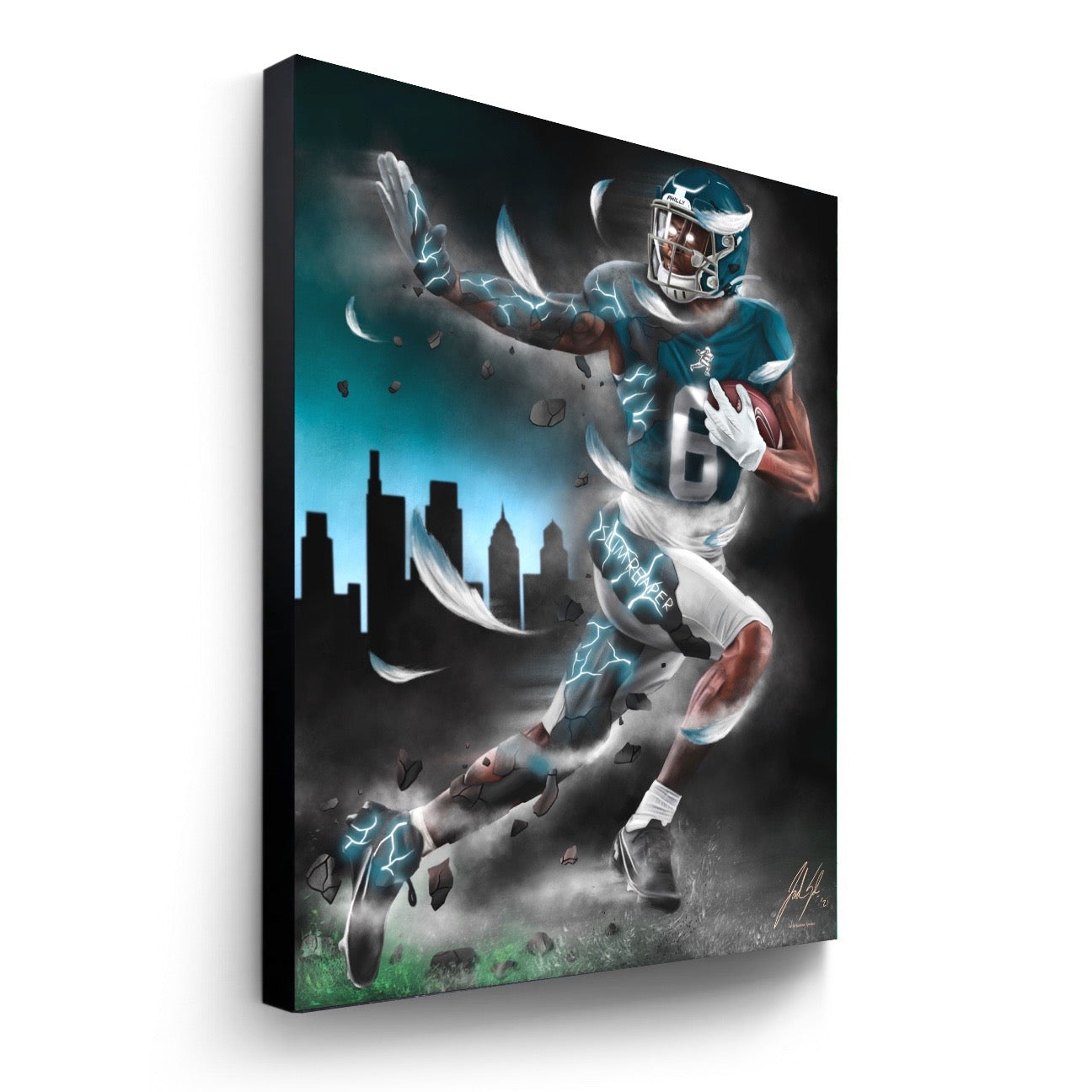 Devonta Smith "Slim Reaper Legacy" - Spector Sports Art -