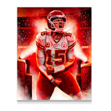 Patrick Mahomes “SHOWTIME” - Spector Sports Art - 16 X 20 Canvas / Unframed