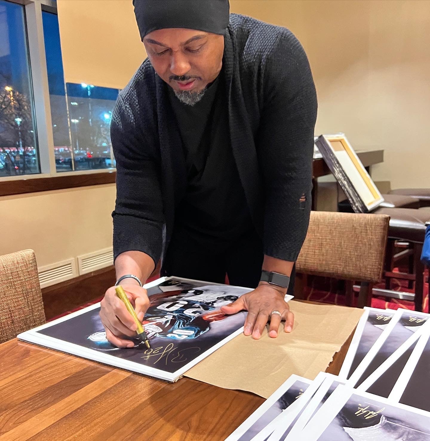 Hand Signed Brian Dawkins "WEAPON X" Art Print - Spector Sports Art -