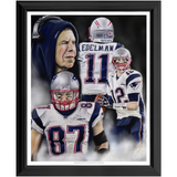 Patriots "The Dynasty" - Spector Sports Art - 16 X 20 Art Print / Framed