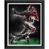 Devonta Smith "The Slim Reaper" - Spector Sports Art - 16 X 20 Art Print / Framed