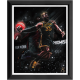 King James “King Me” - Spector Sports Art - 16 X 20 Art Print / Framed