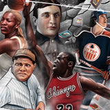 Goldin Mural "LEGENDS ROW" - Spector Sports Art -