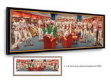 Philadelphia Phillies Dream Scene By Jamie Cooper - Spector Sports Art - 16 X 58 Legacy Canvas / Legacy Frame | Black and Gold