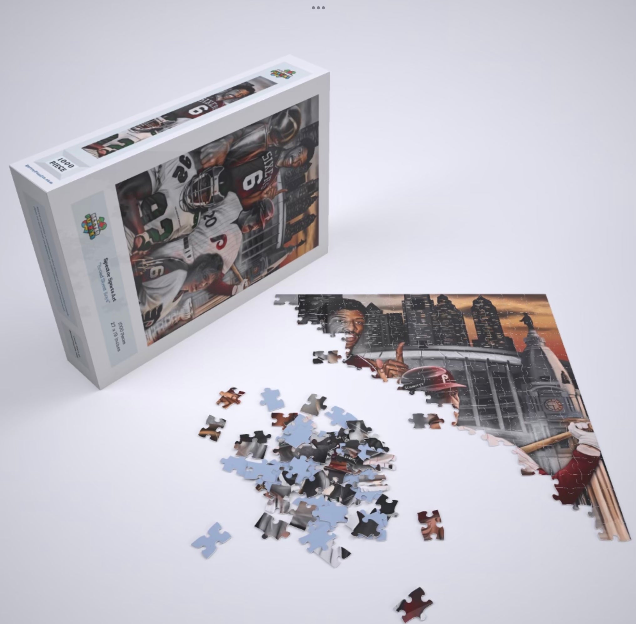 Broad Street Boys Legacy Set | 1000 Piece Puzzle - Spector Sports Art -