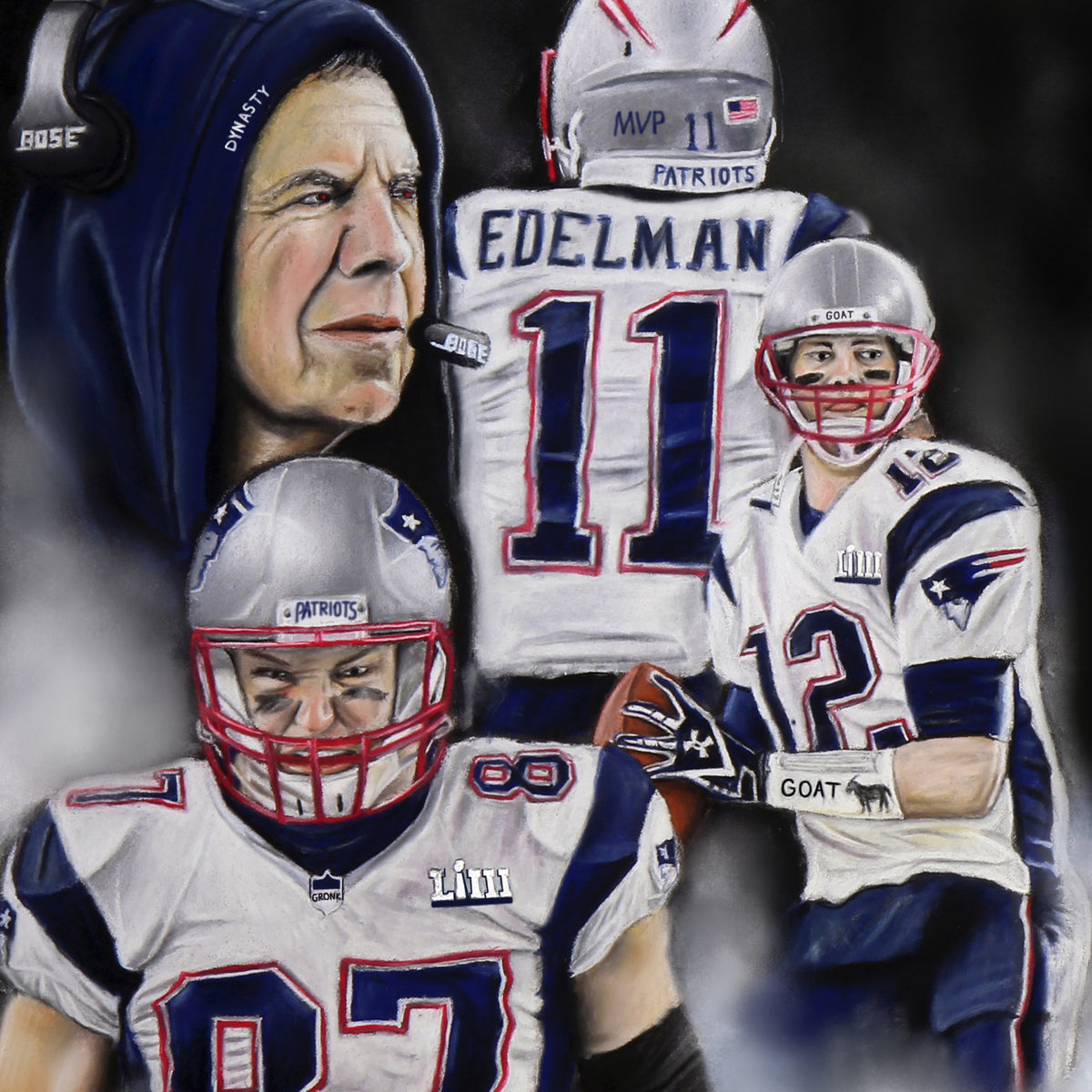 Patriots "The Dynasty" - Spector Sports Art -
