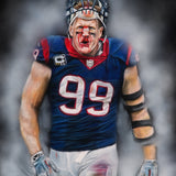 JJ Watt "Houston Strong" - Spector Sports Art -