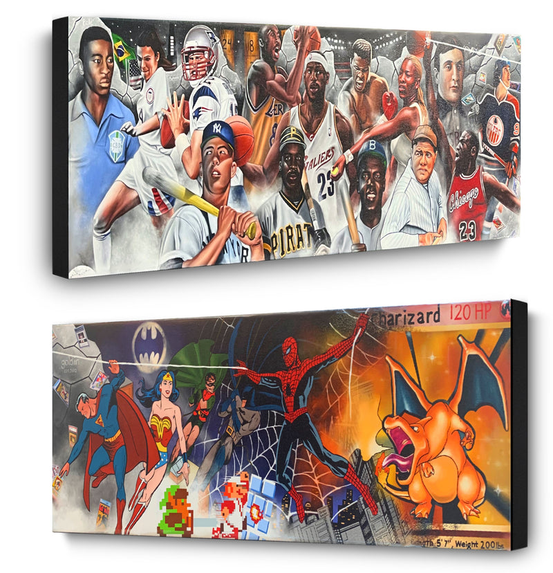 Goldin Mural "LEGENDS ROW" - Spector Sports Art -