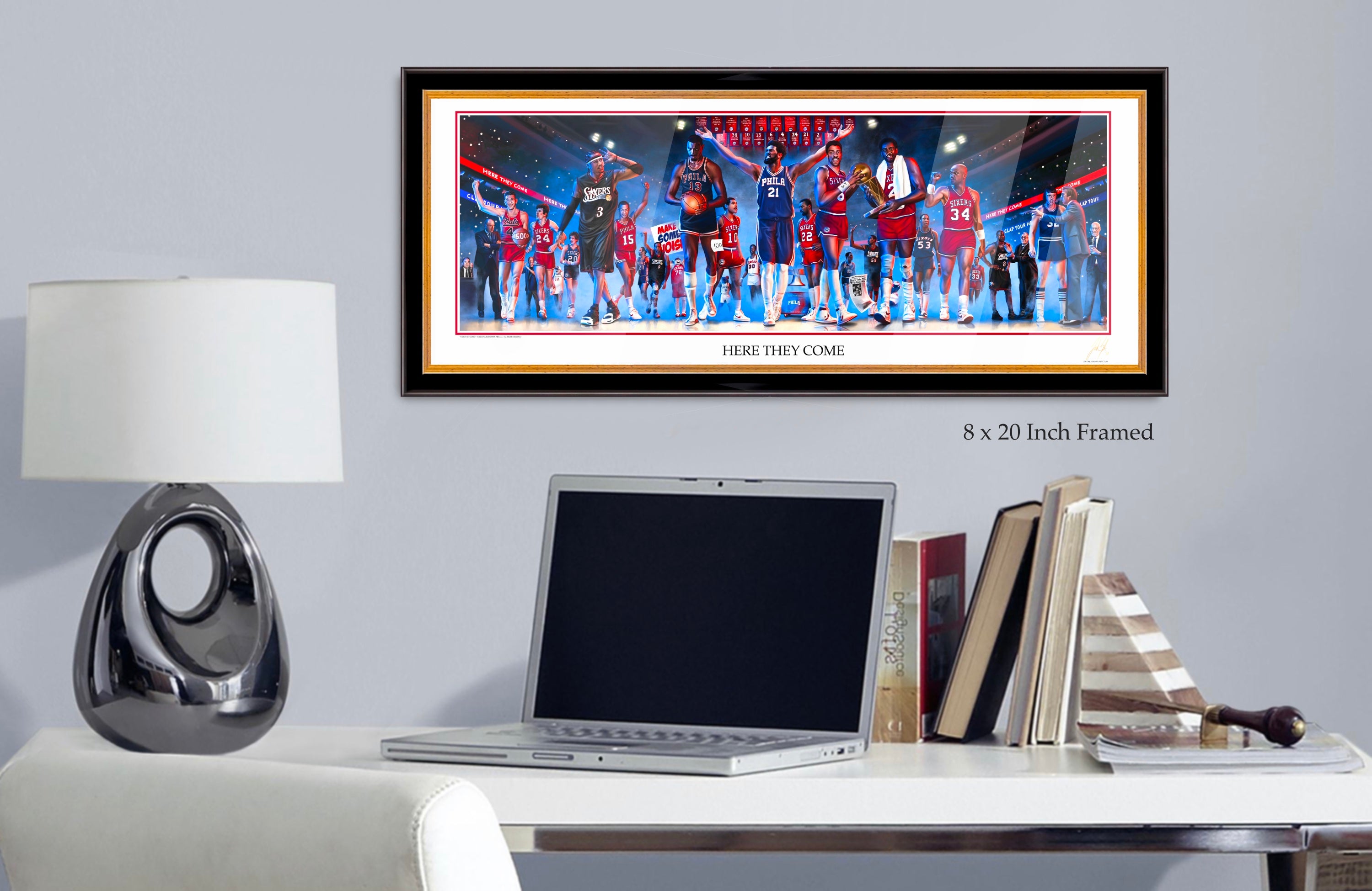 Sixers Legacy "Here They Come" - Spector Sports Art -