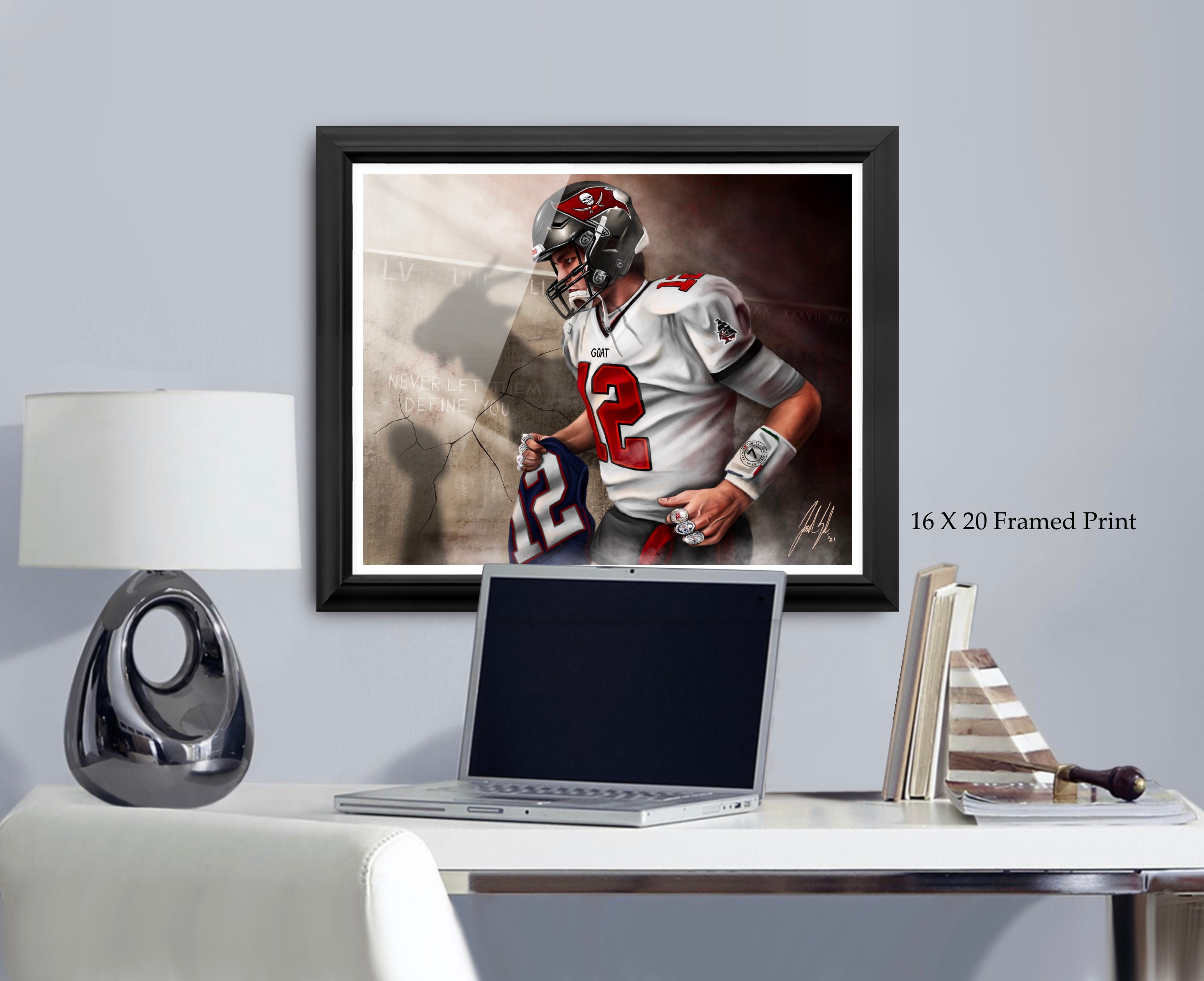 Tom Brady “GOAT” - Spector Sports Art -