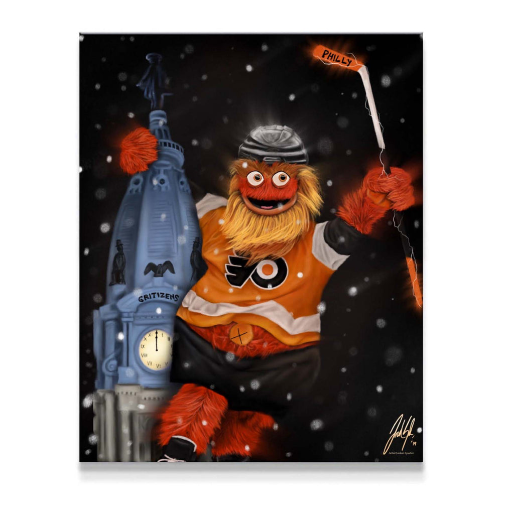 Gritty Is! The Philadelphia Flyers whacky mascot 
