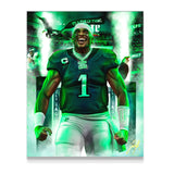 Jalen Hurts “Breed Of One” - Spector Sports Art - 16 X 20 Canvas / Unframed