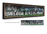 Eagles Legacy "On The Road To Victory" - Spector Sports Art - 12 X 60 Legacy Canvas / Legacy Frame | Black and Gold