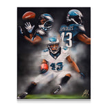 Darren Sproles "The Bullet" - Spector Sports Art - 16 X 20 Canvas / Unframed