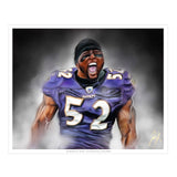 Ray Lewis "Gridiron Legend" - Spector Sports Art - 16 X 20 Art Print / Unframed
