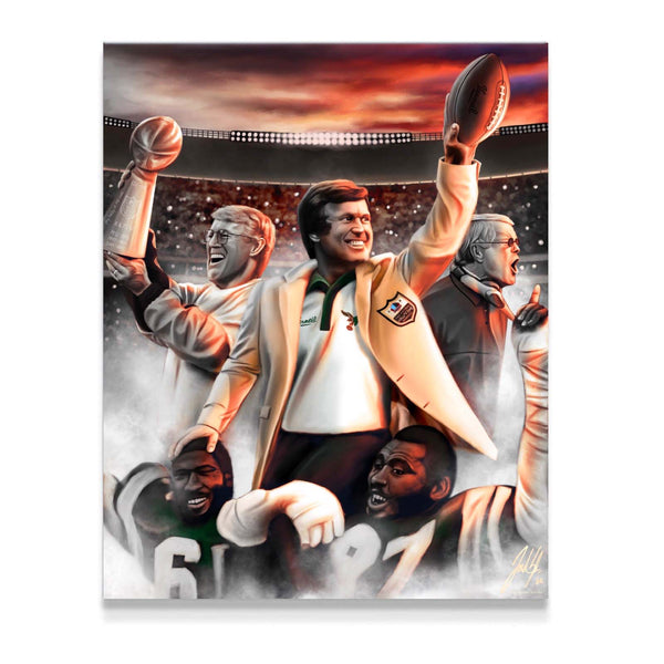 Dick Vermeil “The Players Coach” - Spector Sports Art - 16 X 20 Canvas / Unframed