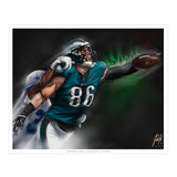 Zach Ertz "Believe" - Spector Sports Art - 16 X 20 Art Print / Unframed