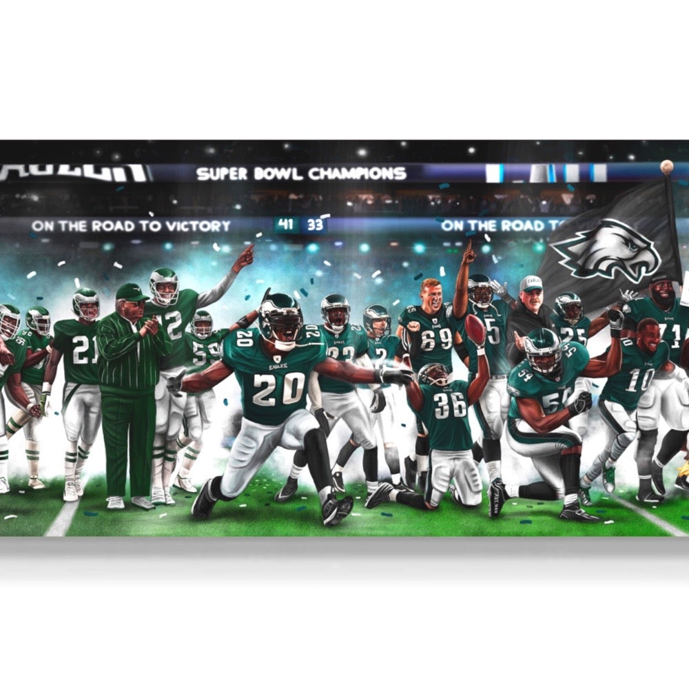 Eagles Legacy "On The Road To Victory" - Spector Sports Art -