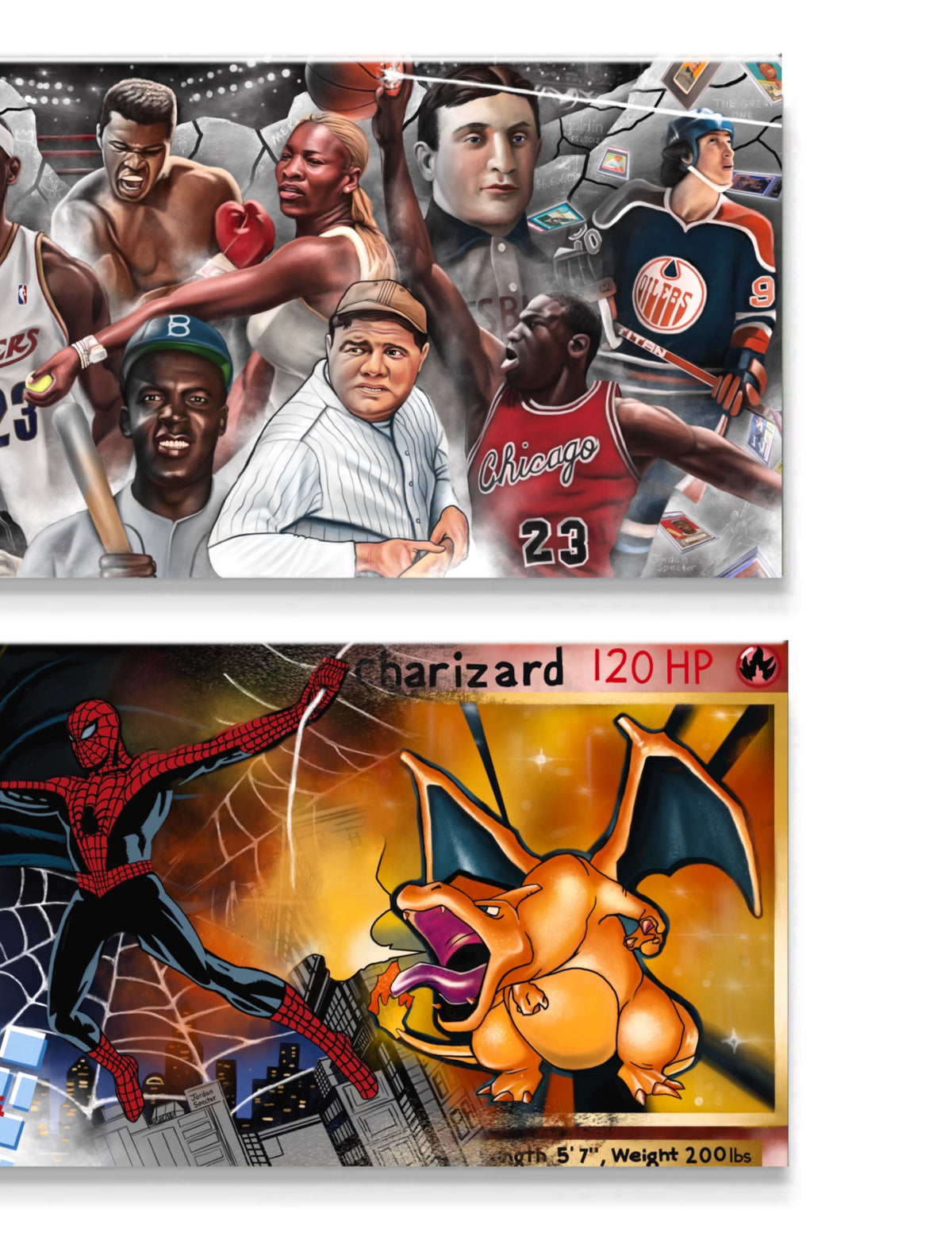 Goldin Mural "LEGENDS ROW" - Spector Sports Art -