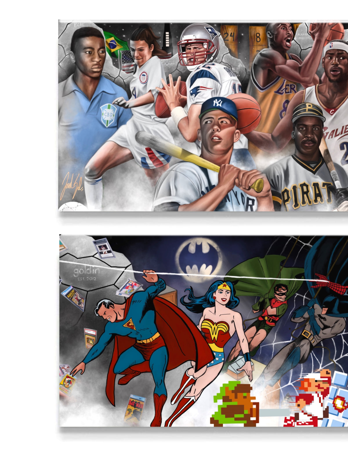 Goldin Mural "LEGENDS ROW" - Spector Sports Art -