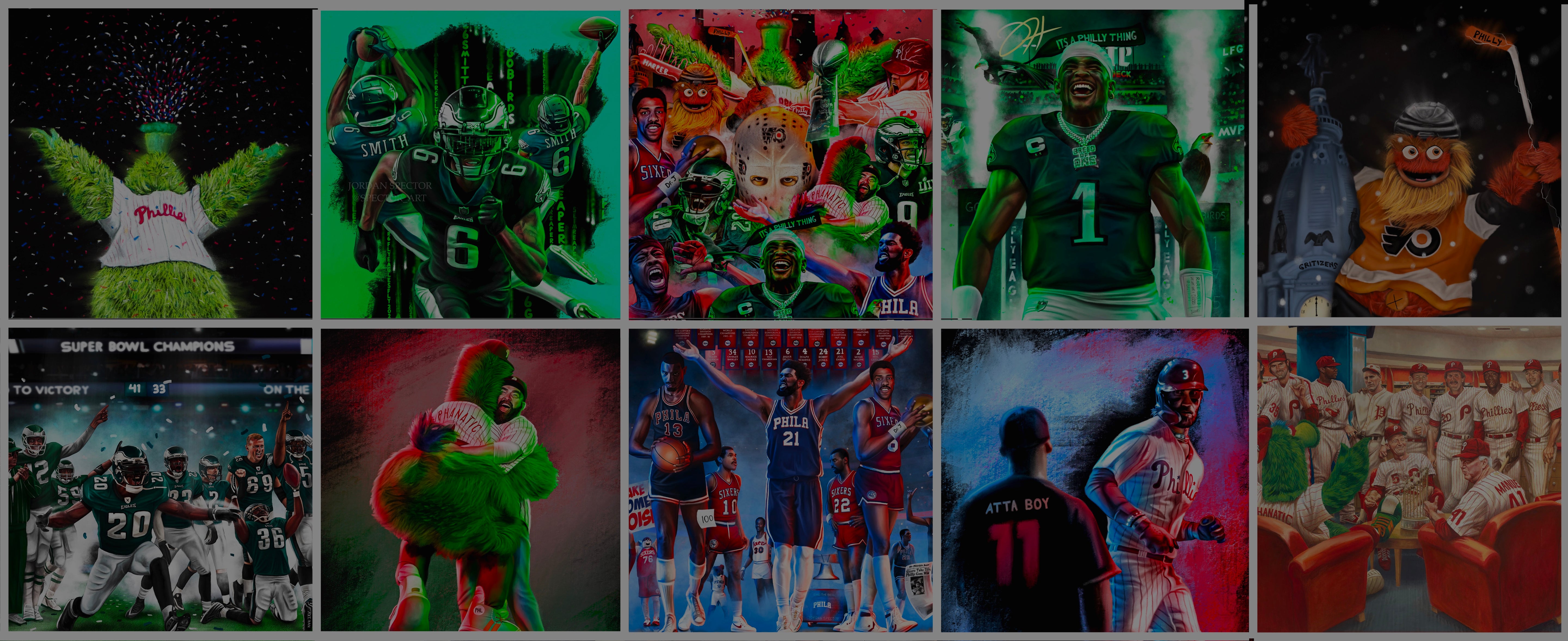 PHILLY SPORTS WALL ART