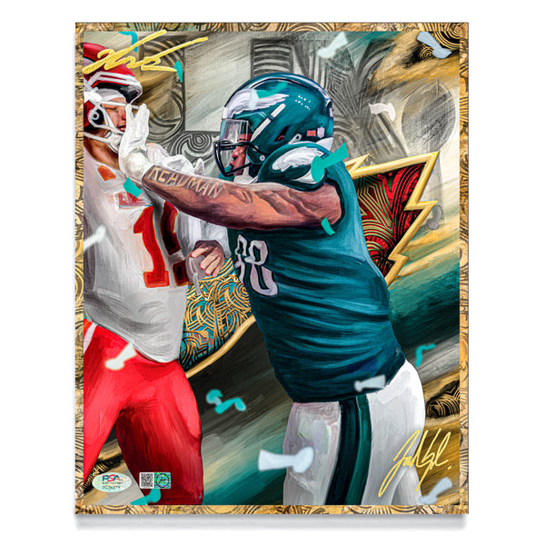 Jalen Carter LIX Champion Artist X Athlete Dual Autograph - Pre Order Opportunity