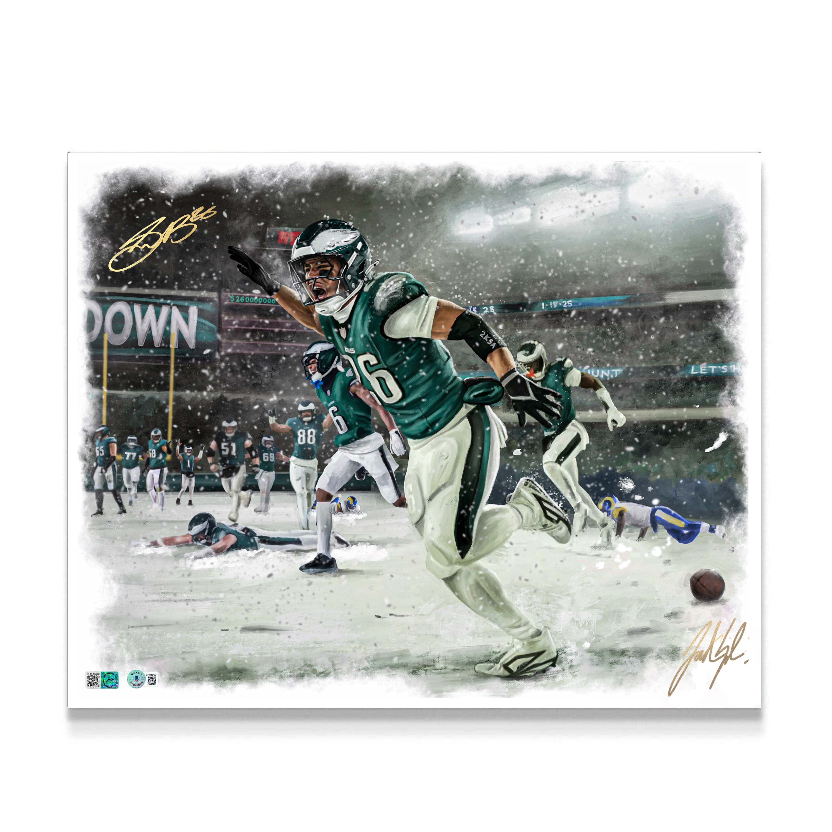 Saquon "HOUSE CALL" Artist X Athlete Dual Autograph | Pre-Sale Opportunity