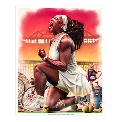 Serena Williams “Believe” - Spector Sports Art -