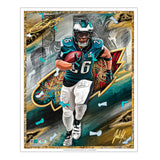 Saquon Barkley LIX Champion Artist X Athlete Dual Autograph - Pre Order Opportunity