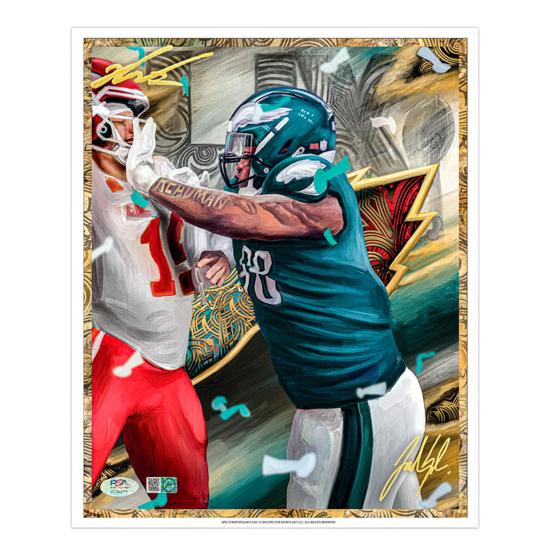 Jalen Carter LIX Champion Artist X Athlete Dual Autograph - Pre Order Opportunity