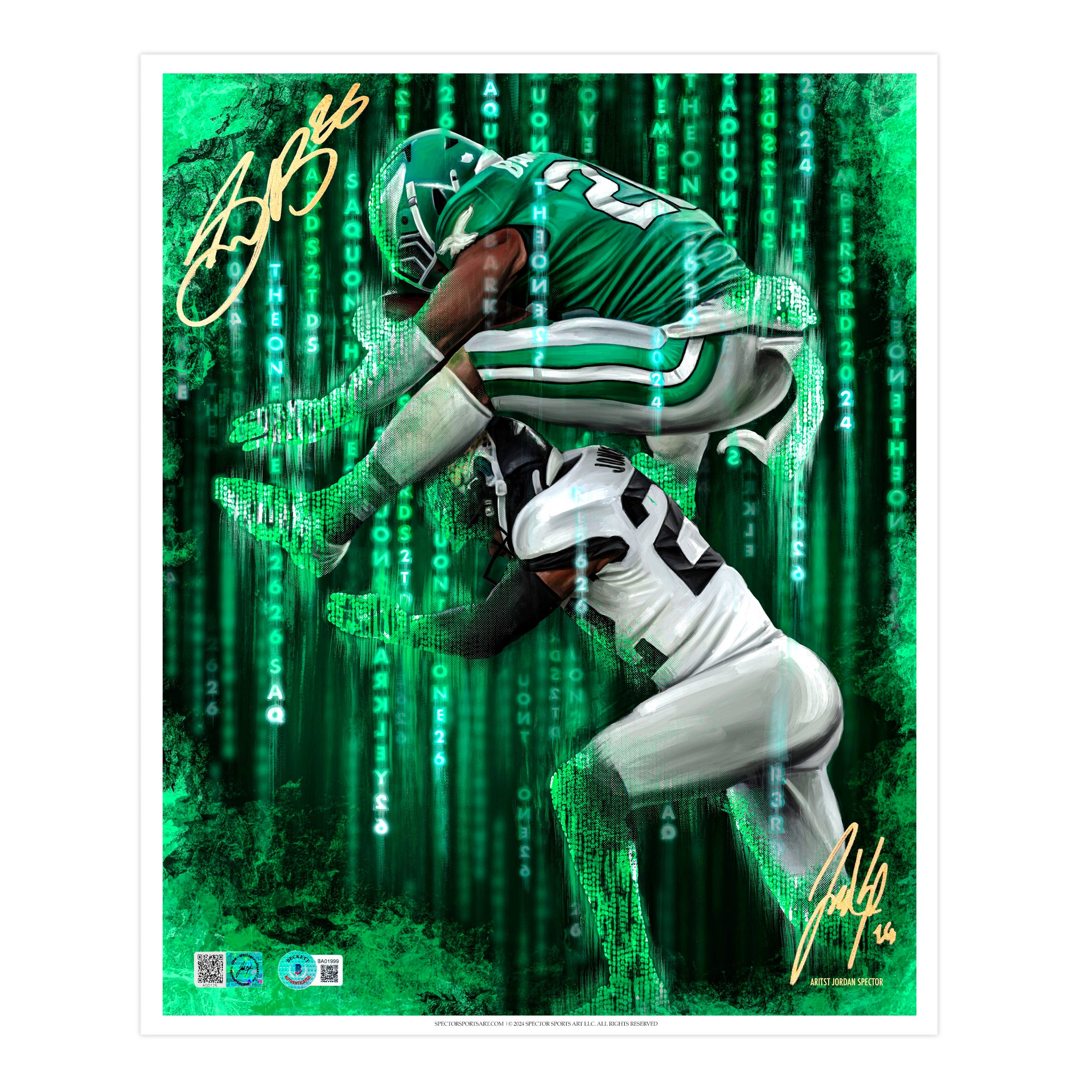 Saquon "THE ONE" Artist X Athlete Dual Autograph | Pre-Sale Opportunity