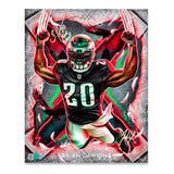 IMMORTALS™ BRIAN DAWKINS "RELENTLESS" LEGACY FINE ART EDITION – DUAL AUTOGRAPH