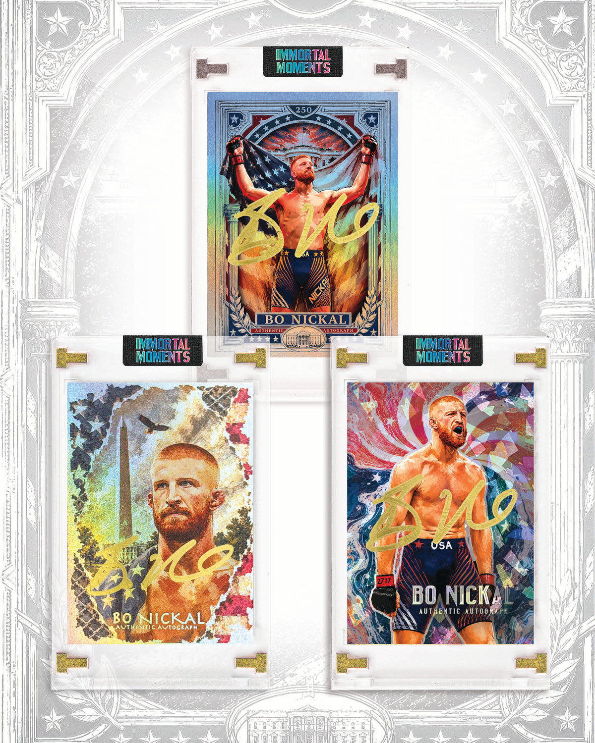 IMMORTAL MOMENTS™ "Presidential" Bo Nickal Autograph Collectible