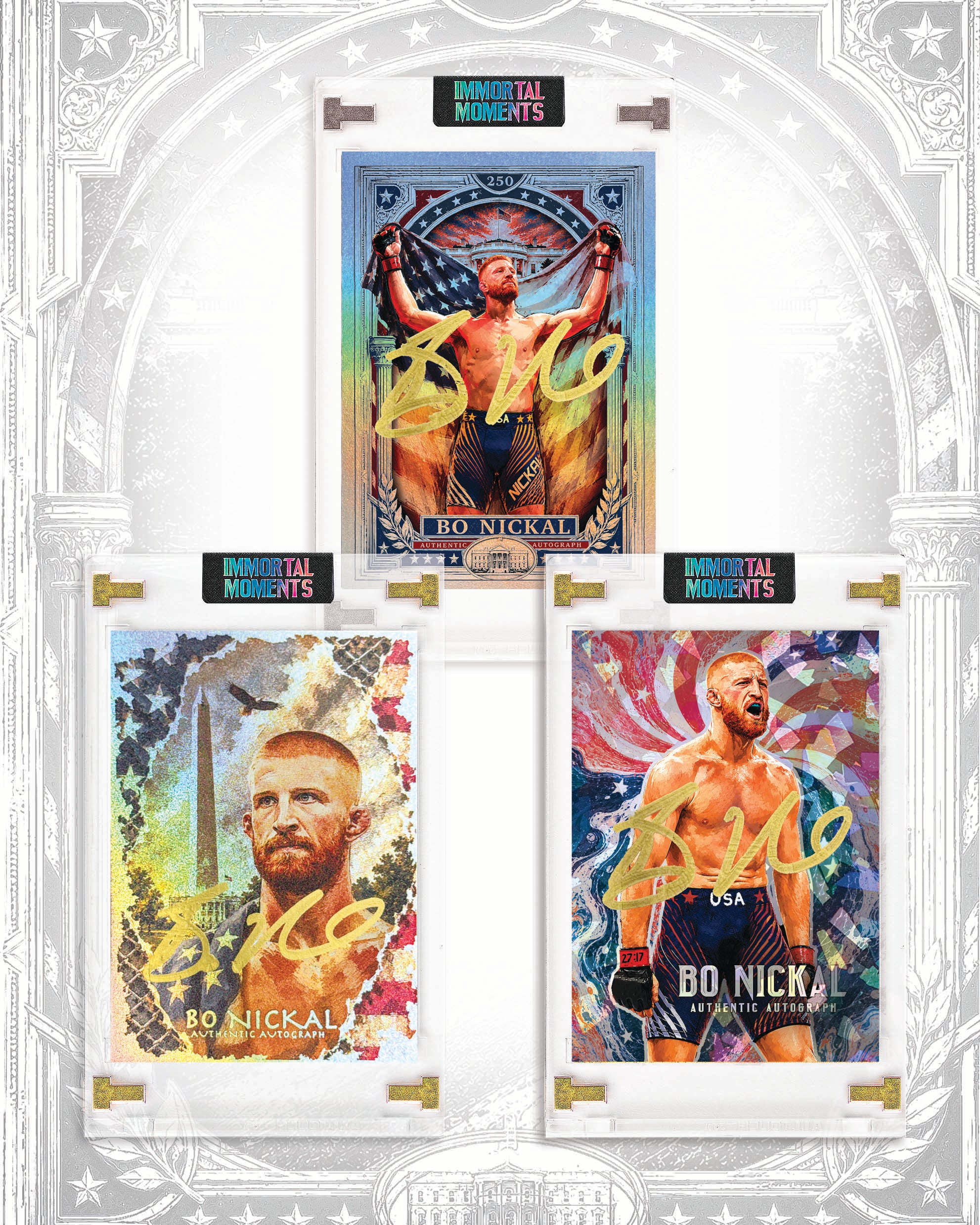 IMMORTAL MOMENTS™ "Freedom Forged" Bo Nickal Autograph Collectible