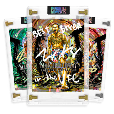 IMMORTAL MOMENTS™ "THROW DOWN" Max Holloway Autograph Collectible