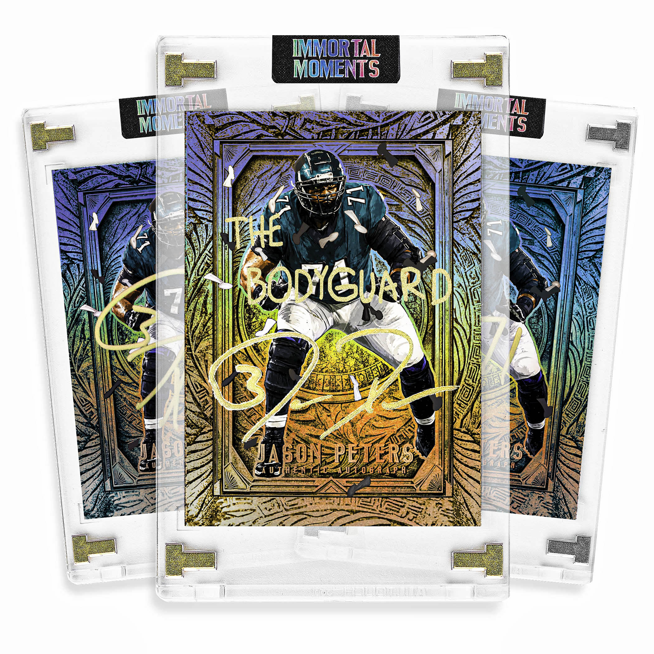 IMMORTAL MOMENTS™ JASON PETERS "THE BODYGUARD" LII CHAMPIONS SET