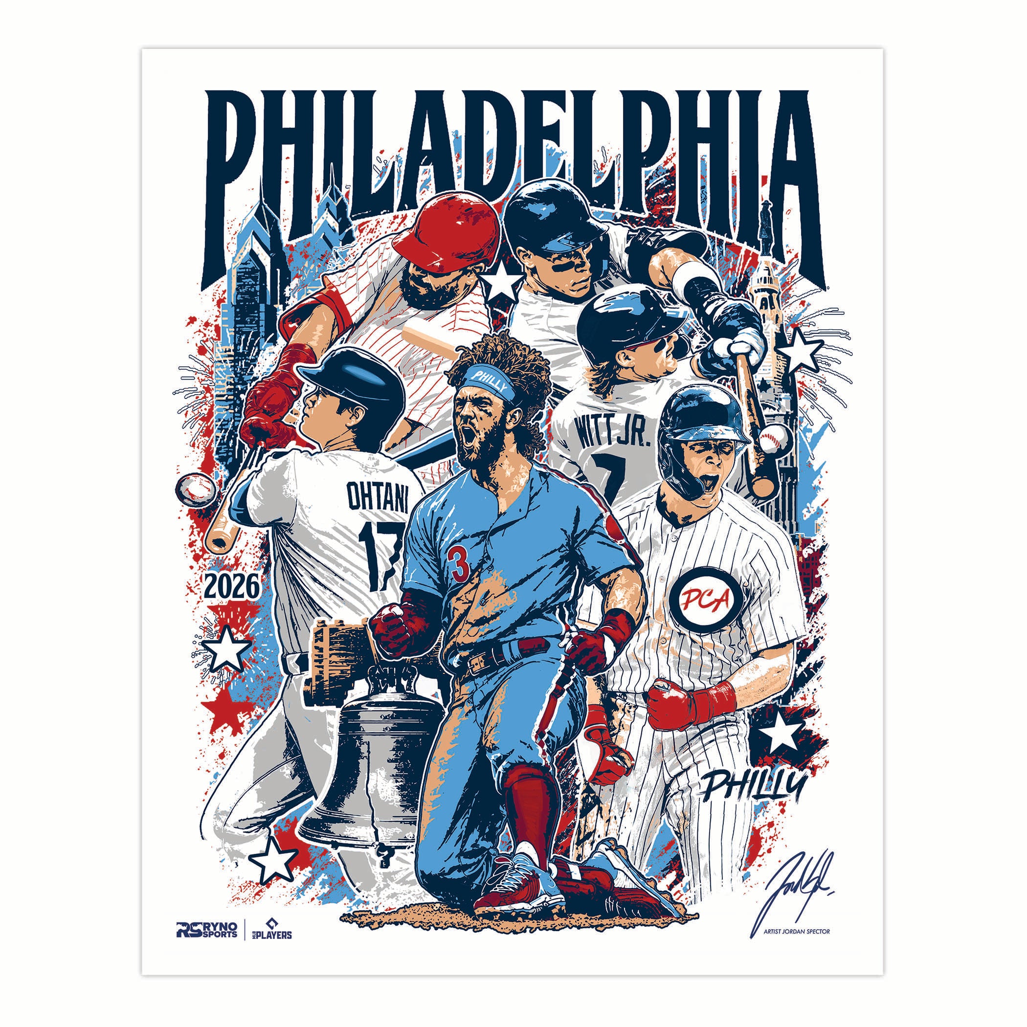 Philadelphia All Star Collaboration - Six Sluggers - Exclusive Print
