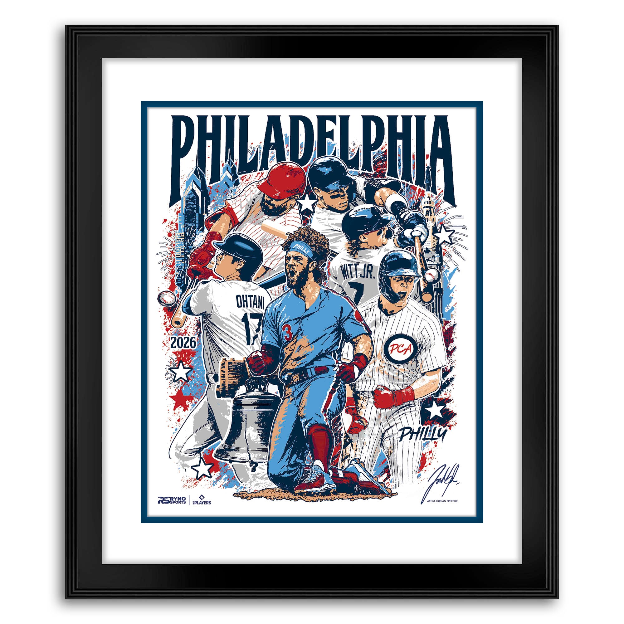 Philadelphia All Star Collaboration - Six Sluggers - Exclusive Print
