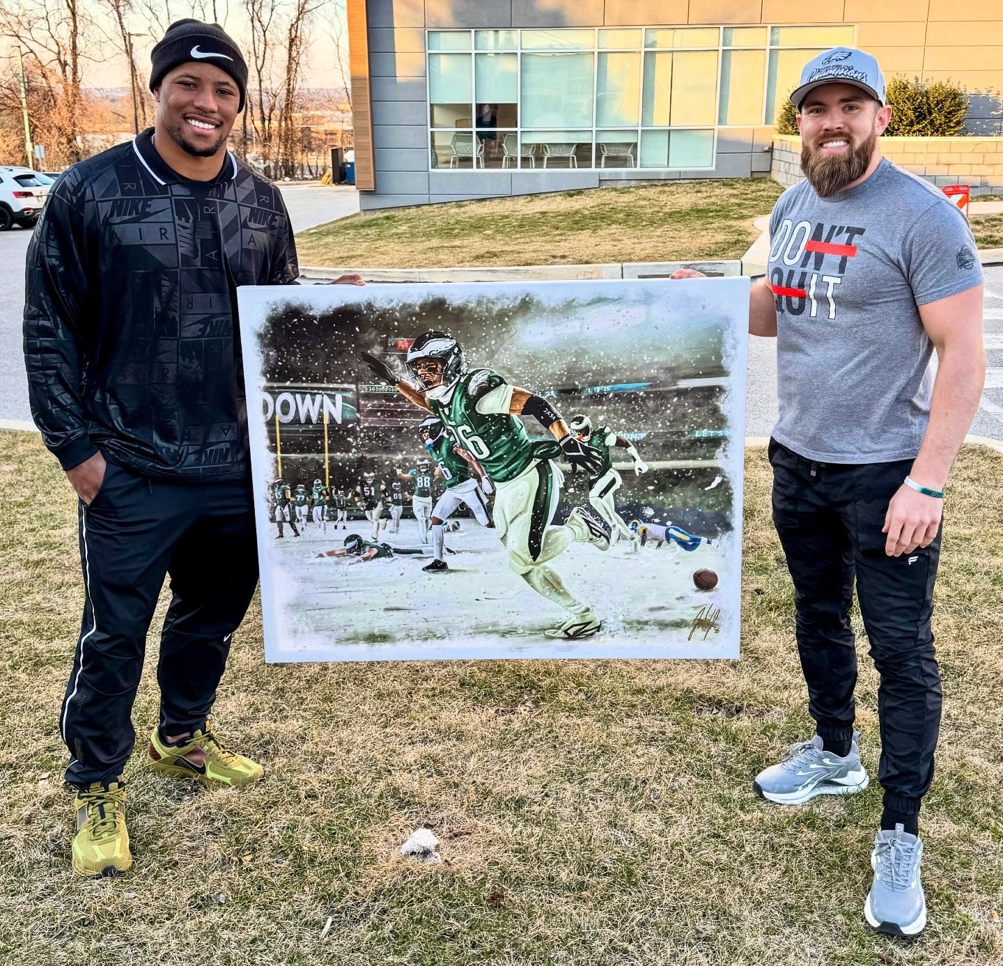 Saquon "HOUSE CALL" Artist X Athlete Dual Autograph | Pre-Sale Opportunity