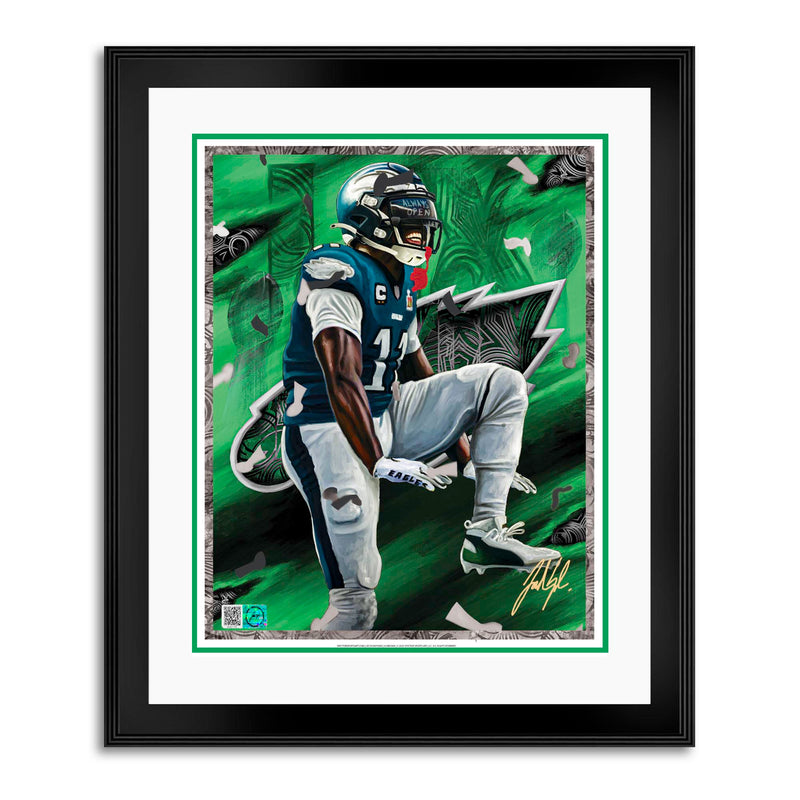 IMMORTAL MOMENTS™ AJ BROWN "ALWAYS OPEN" LIX CHAMPIONS 8 x 10 Lithograph