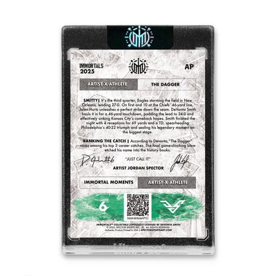 IMMORTAL MOMENTS™ DEVONTA SMITH "THE DAGGER" COLLECTIBLE