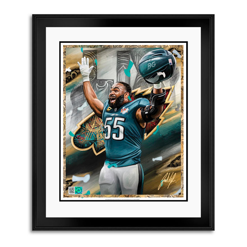 IMMORTAL MOMENTS™ BRANDON GRAHAM "BG" LIX CHAMPIONS 8 x 10 Lithograph