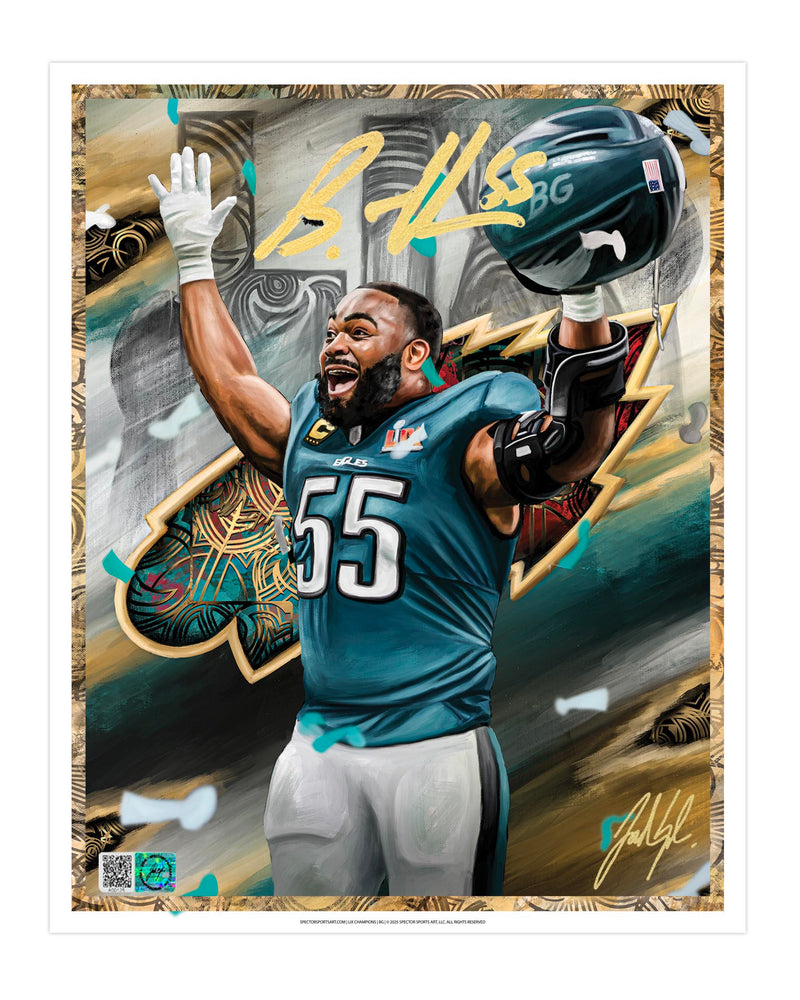 IMMORTAL MOMENTS™ BRANDON GRAHAM "BG" LIX CHAMPIONS 8 x 10 Lithograph