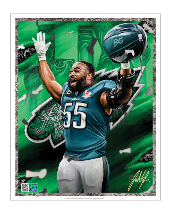 IMMORTAL MOMENTS™ BRANDON GRAHAM "BG" LIX CHAMPIONS 8 x 10 Lithograph
