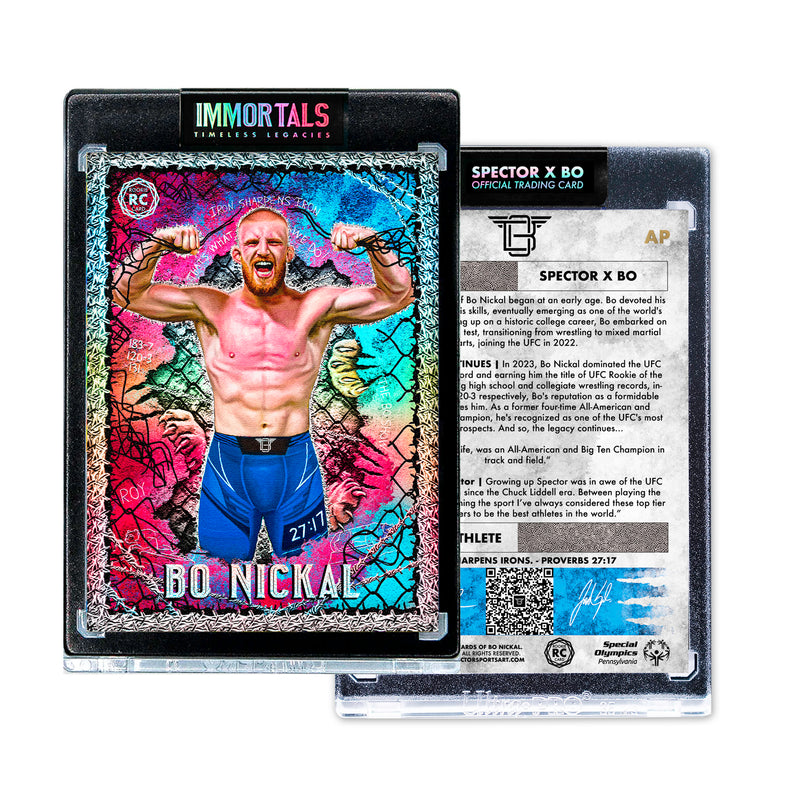 JORDAN SPECTOR X BO NICKAL | "THE ACE" | CRIMSON AZURE ARTIST PROOF PARALLEL IMMORTALS™ TRADING CARD