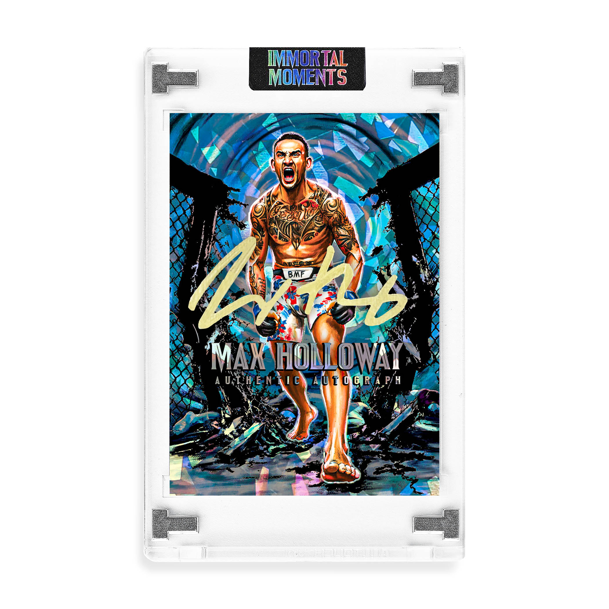 IMMORTAL MOMENTS™ "THROW DOWN" Max Holloway Autograph Collectible
