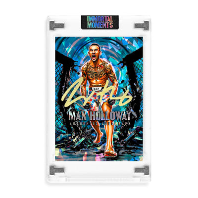 IMMORTAL MOMENTS™ "THROW DOWN" Max Holloway Autograph Collectible